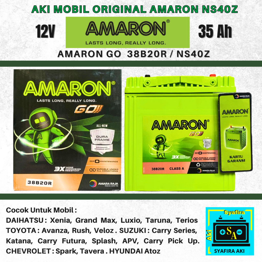 AKI AVANZA, XENIA, LUXIO, GRANDMAX, CARRY, TERIOS AMARON GO NS40Z MF