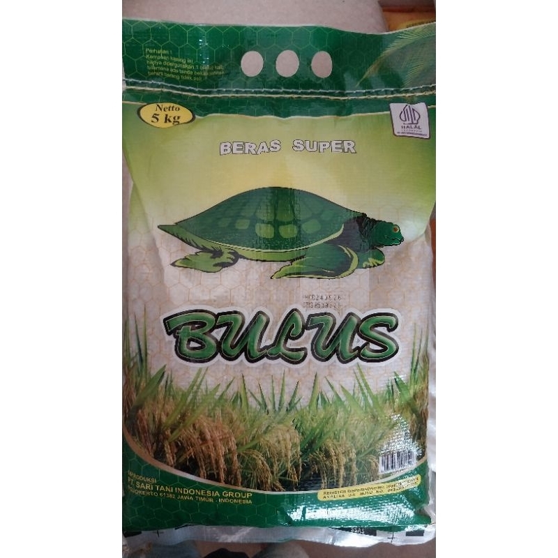 Jual Beras Super Poles Bulus Hijau Kemasan 5kg | Shopee Indonesia