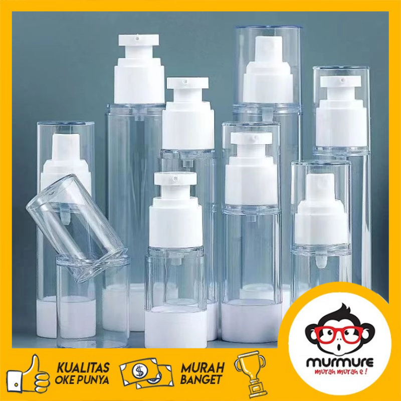 Jual MURMURE I BOTOL AIRLESS PUMP LOTION / SERUM TRAVEL SIZE REFILLABLE ...