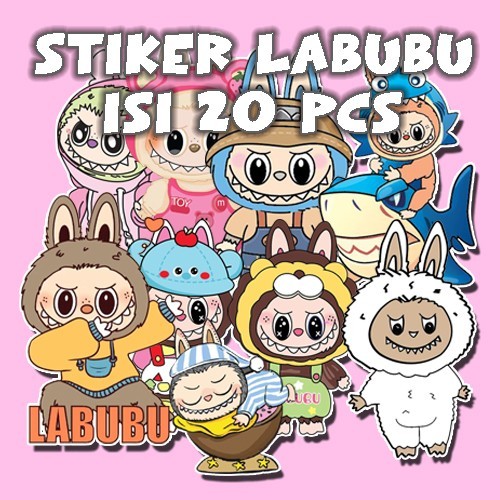 Jual STIKER LABUBU ISI BANYAK PERPACK ISI 4 LEMBAR - STICKER MURAH ...