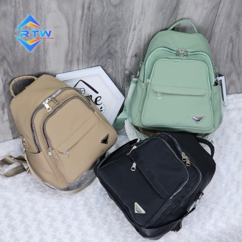 Jual DF123 - Tas Ransel Kapasitas Besar Hitam Sederhana Tas Travel ...