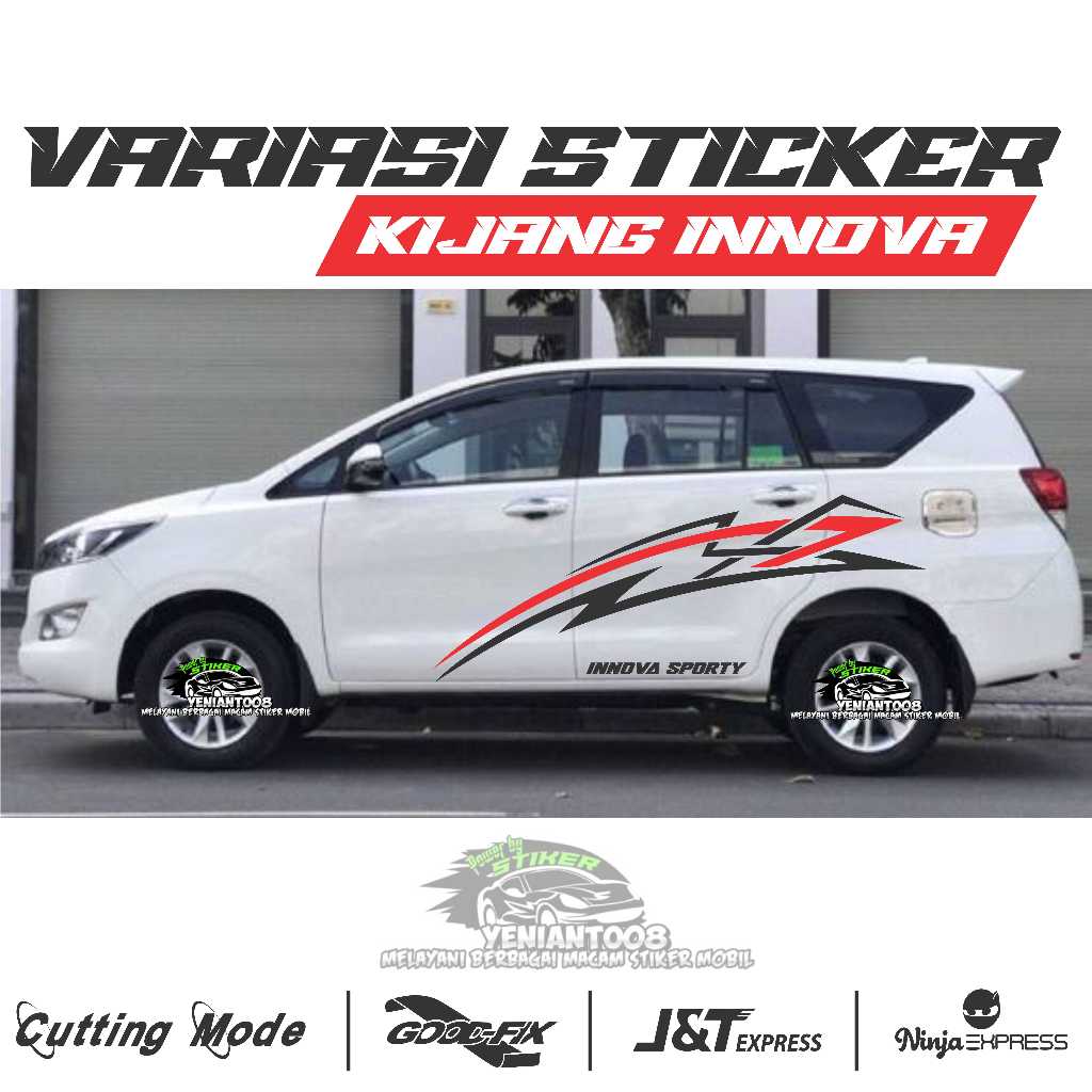 Jual Stiker mobil toyota innova sticker list body samping mobil innova ...
