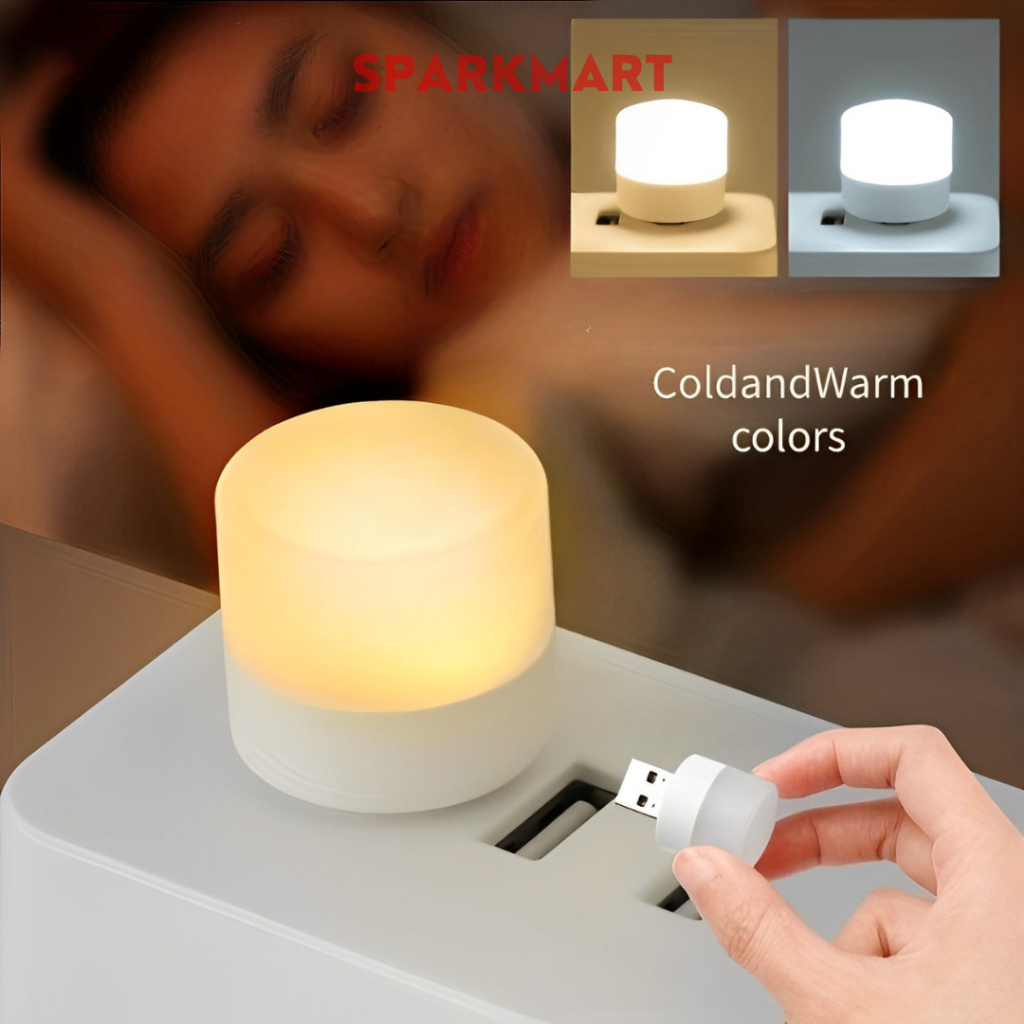 Jual Lampu Bohlam Mini USB Cool White 6000K 110 Lumens 5V 1W - White ...