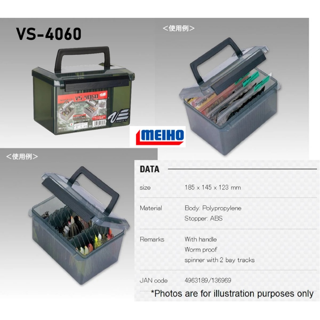 Jual Meiho Versus VS-4060 Plastic Tackle Box Kotak Pancing | Shopee ...