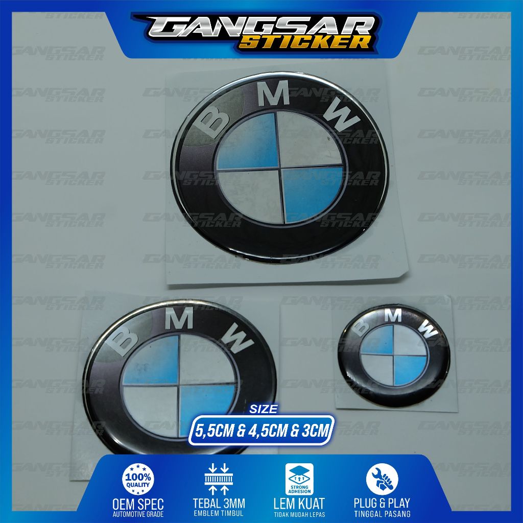 Jual emblem logo bmw bulat / emblem timbul bmw | Shopee Indonesia