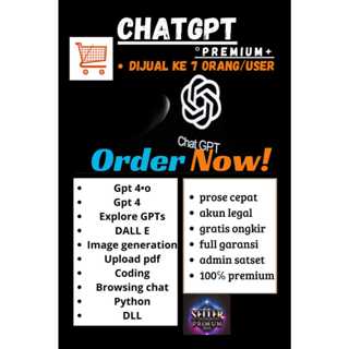 Jual Catgpt Chatgpt Premium Plus Chatgpt Private Chatgpt Bulan