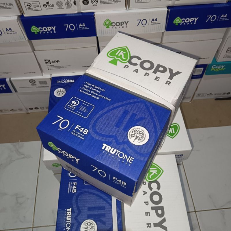 Jual Kertas F4 70 Gram IK Copy Paper RIM Instan / Sameday | Shopee ...