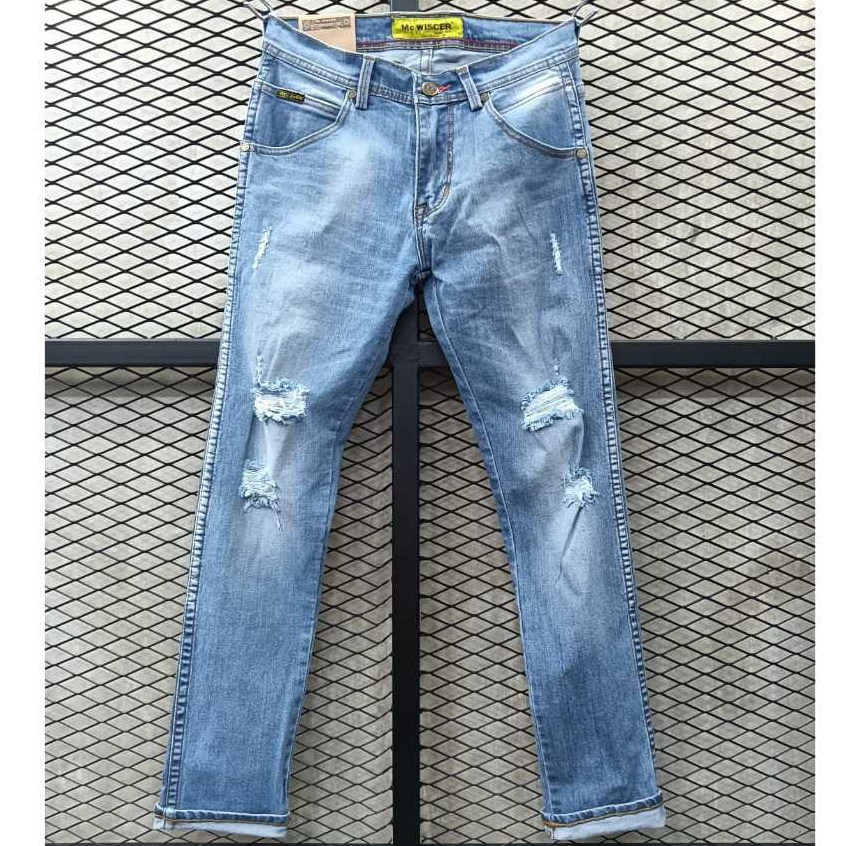 Jual Celana Panjang Jeans Pria Mc Wiscer Model Sobek Model Skinny Street Style Shopee Indonesia