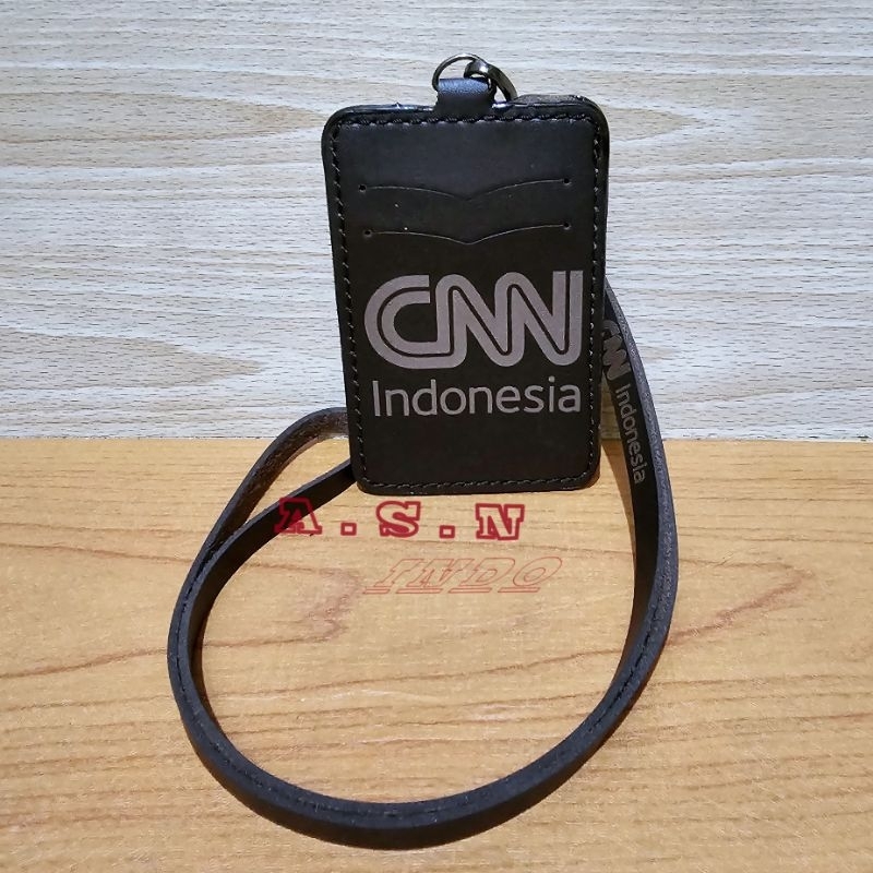 Jual Id Card Kulit CNN Indonesia Tempat Kartu Id Card Kulit | Shopee ...