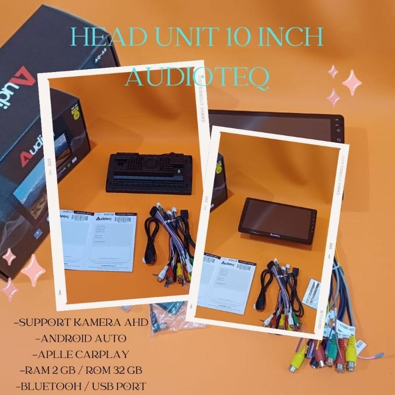 Jual Head unit android 10 inch audioteq ram 2 gb + rom 32 gb carplay ...
