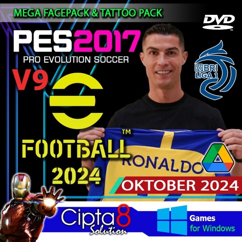 Jual PES 2017 + PATCH 25 - PRO EVOLUTION SOCCER 2017 - GAME PC | Shopee ...