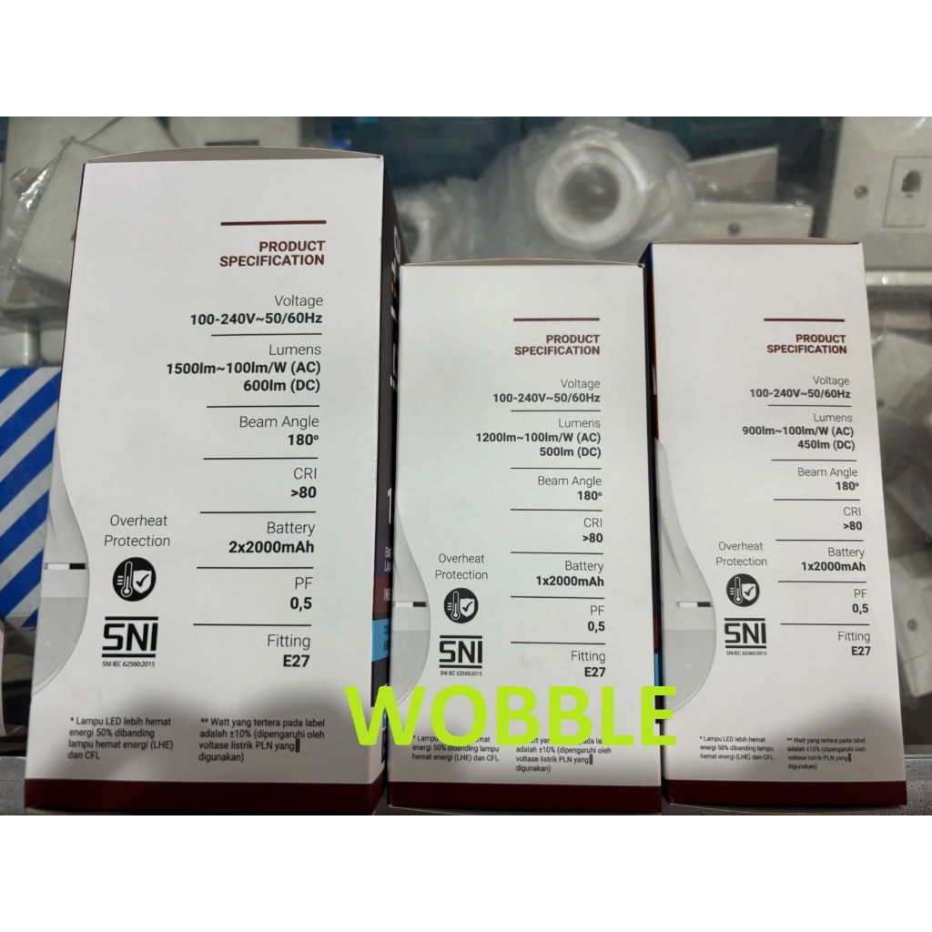Jual INBE005 BOHLAM EMERGENCY INLITE 9W 12W 15W LAMPU EMERGENCY LED IN ...