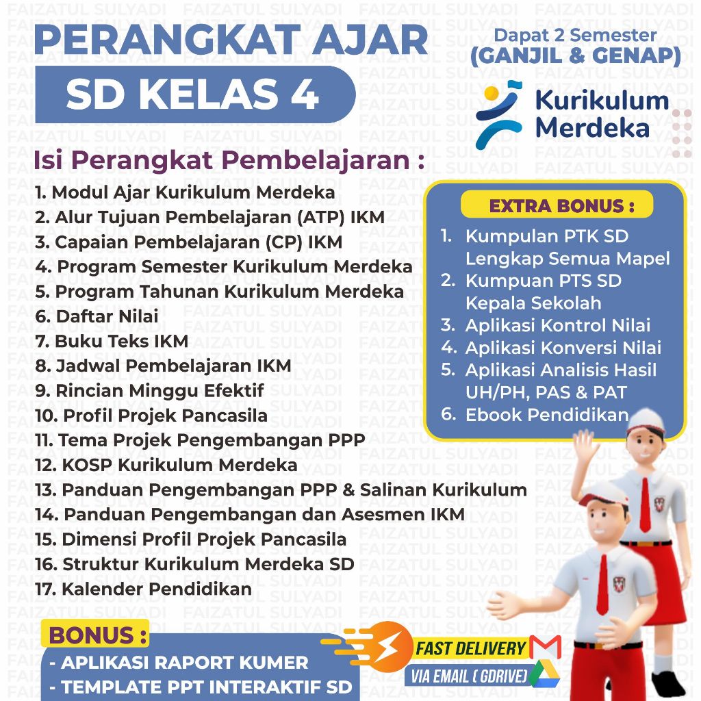 Jual Perangkat Pembelajaran Kelas 4 SD Kurikulum Merdeka | Shopee Indonesia
