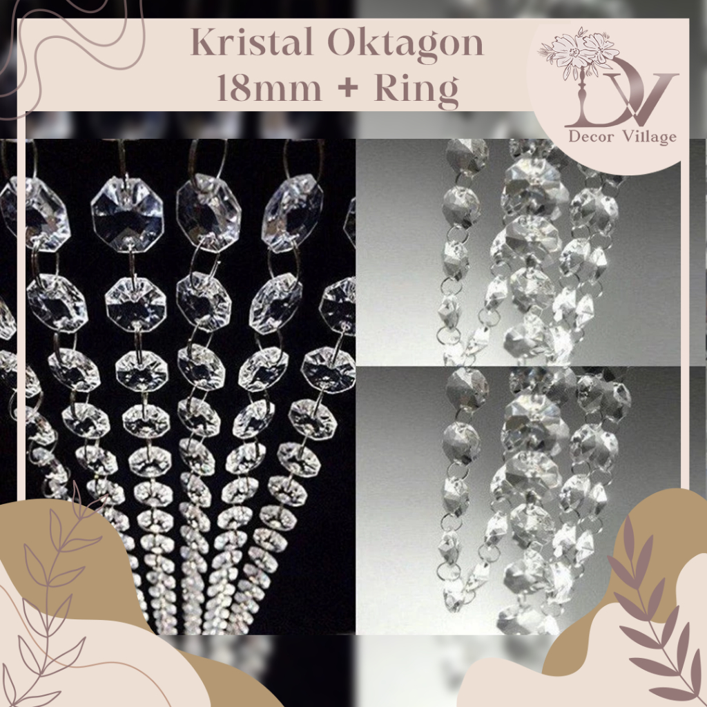 Jual Kristal Oktagon 18mm + ring | Shopee Indonesia