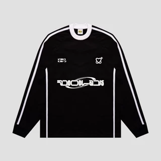 Woodlays Kaos Tshirt Oversized Rayer Black (LS)