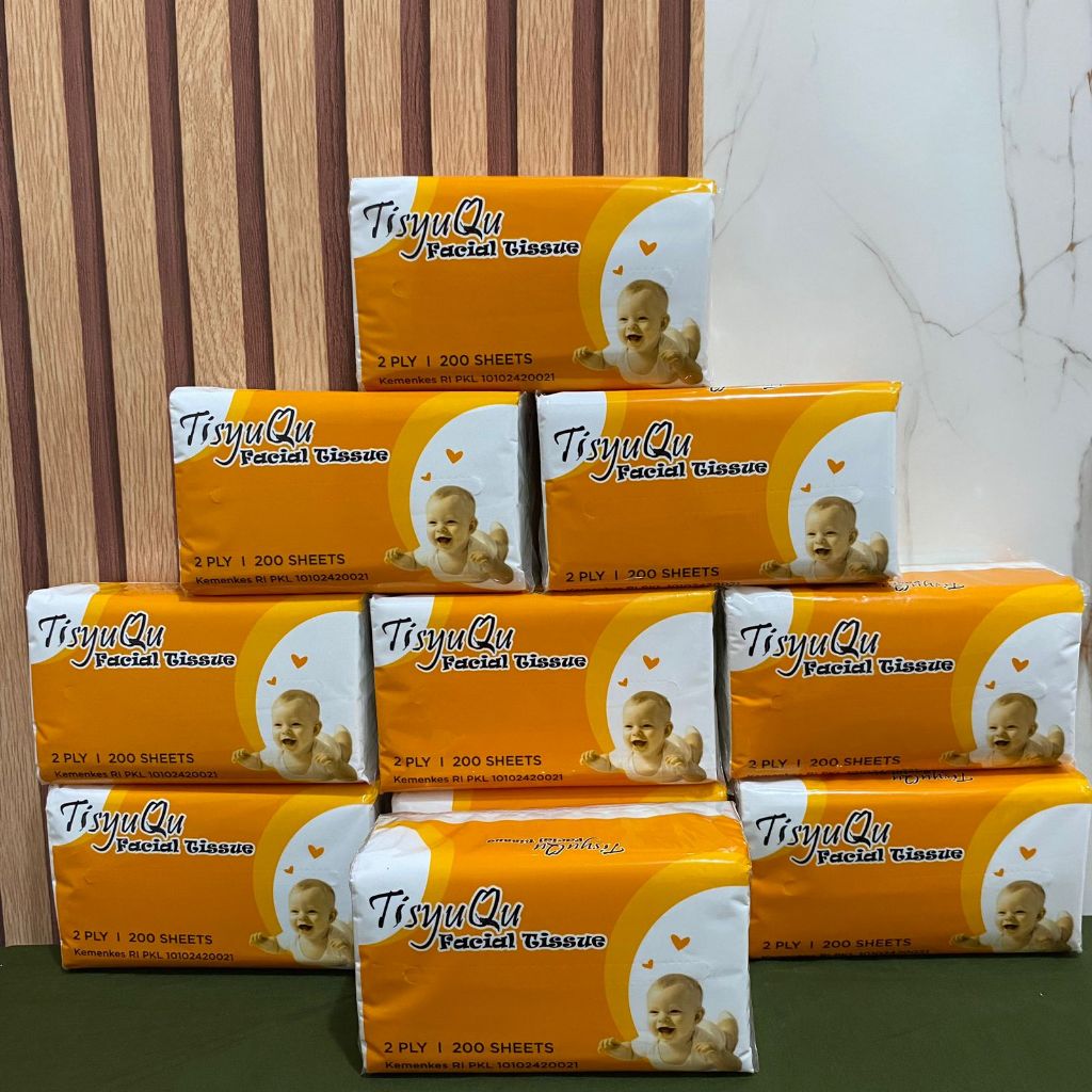 Jual (PAKET 10 PCS) Tisyuqu Facial 200 Sheets 2 Ply Tisu Tisue Wajah ...