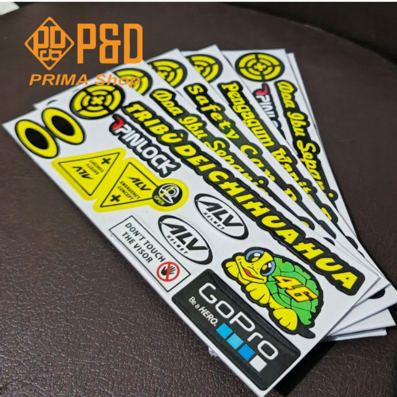 Jual Sticker visor kaca helm ALV satu sett | Shopee Indonesia