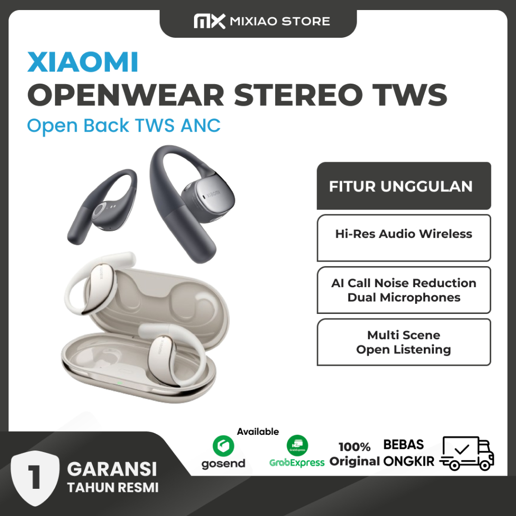 Jual Xiaomi OWS Open Back TWS Hi-Res Audio Wireless ANC Garansi Resmi ...