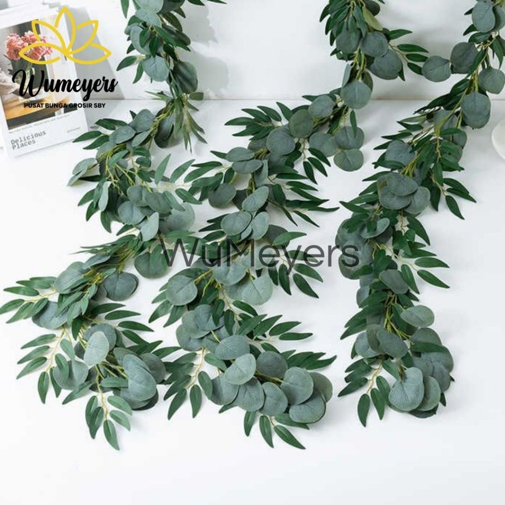 Jual WM DAUN RAMBAT JUNTAI BAYAM WILLOW ARTIFICIAL - EUCALYPTUS GARLAND ...