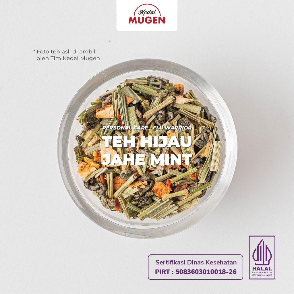 Jual Teh Hijau Mint Pereda Flu Pilek/ Tea Blend - Flu Warrior Kedai ...