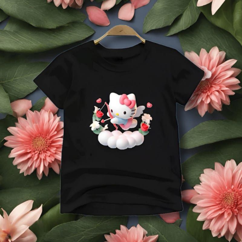 Jual Baju kaos motif hello Kitty (2-10 tahun )untuk anak perempuan ...