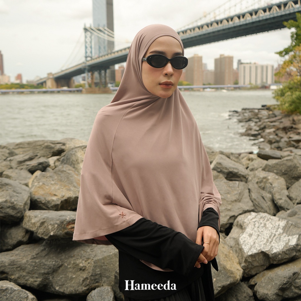 Jual Hameeda - REEM Instant Hijab | Bergo Jersey | Shopee Indonesia