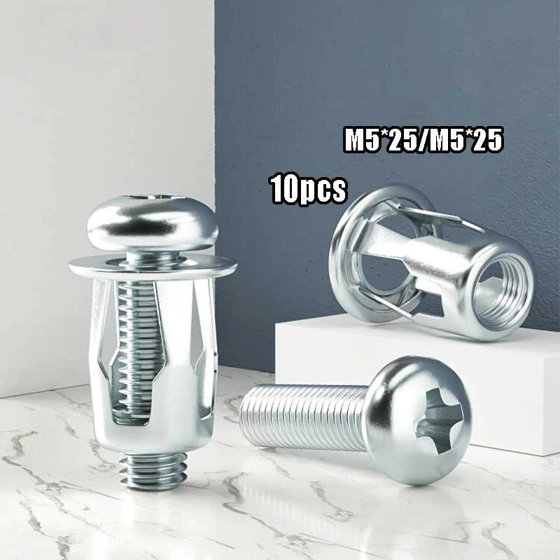 Jual 10PCS Rivet Nut Jack Nut Sekrup Plat Rivet Metal Fiser Mur Baut M4 ...