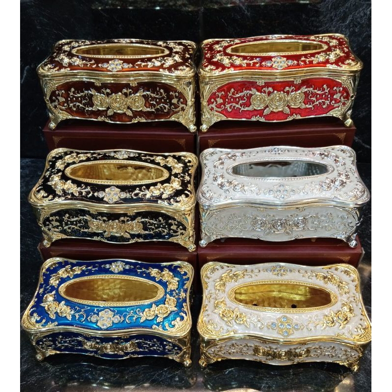 Jual Kotak Tissue/Tempat tissue Sultan, Tersedia warna merah, merah ...