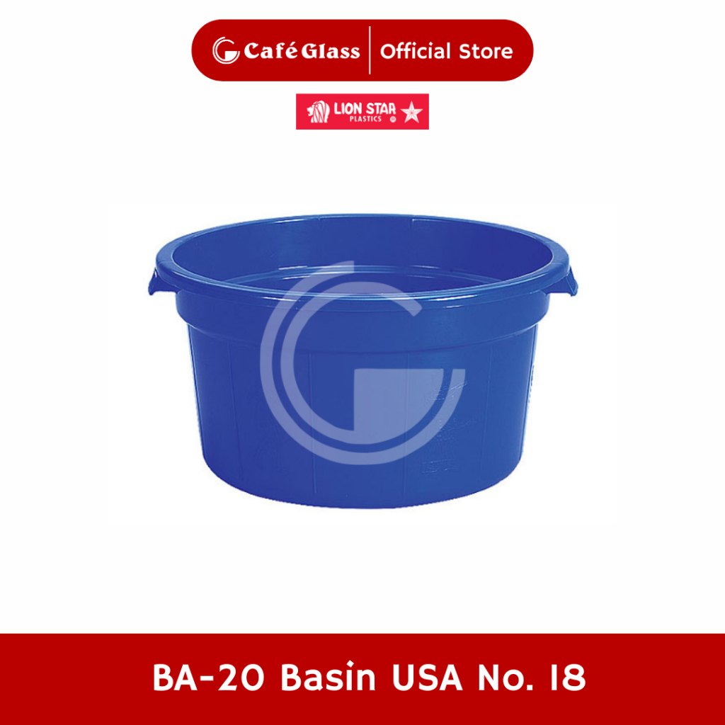 Baskom Plastik Cuci Baju Bundar Deluxe (Ba-20) - Ember Bak Rendam Pakaian - Lion Star