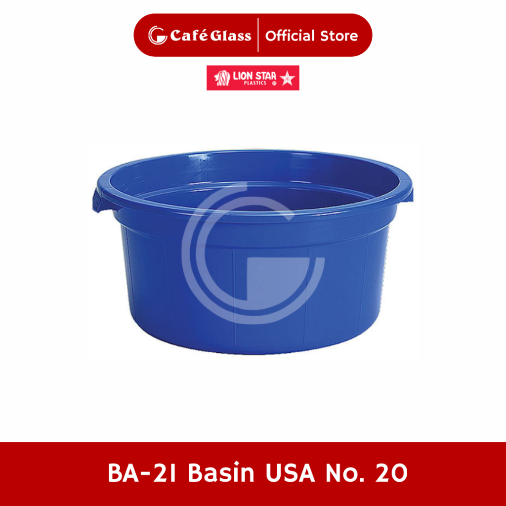 Baskom Plastik Cuci Baju Bundar Deluxe (Ba-21) - Ember Bak Rendam Pakaian - Lion Star