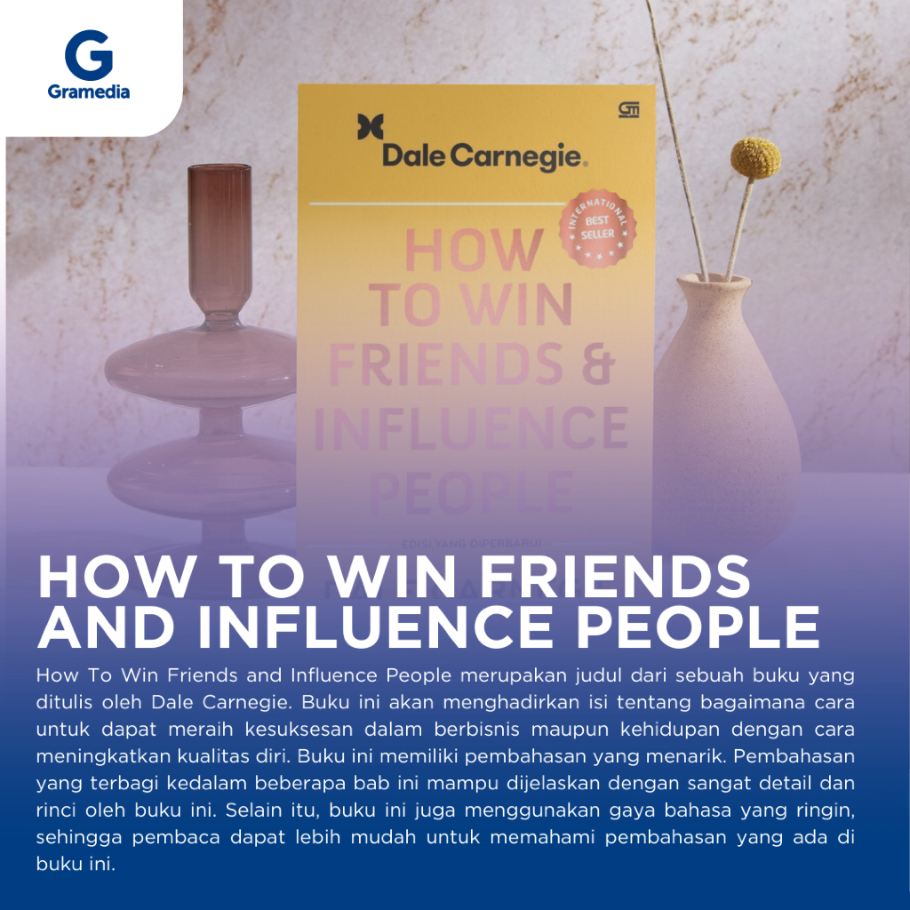 Jual Gramedia Depok - How to Win Friends and Influence People : (SC ...
