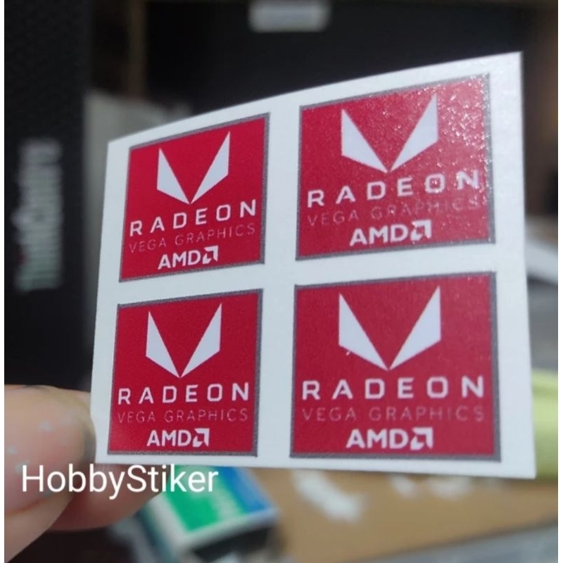 Jual Stiker custom amd radeon premium glossy untuk laptop pc | Shopee ...