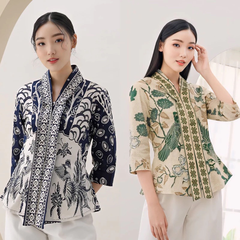 Emma Fitted Top - Atasan Batik Modern Wanita Batikbuana