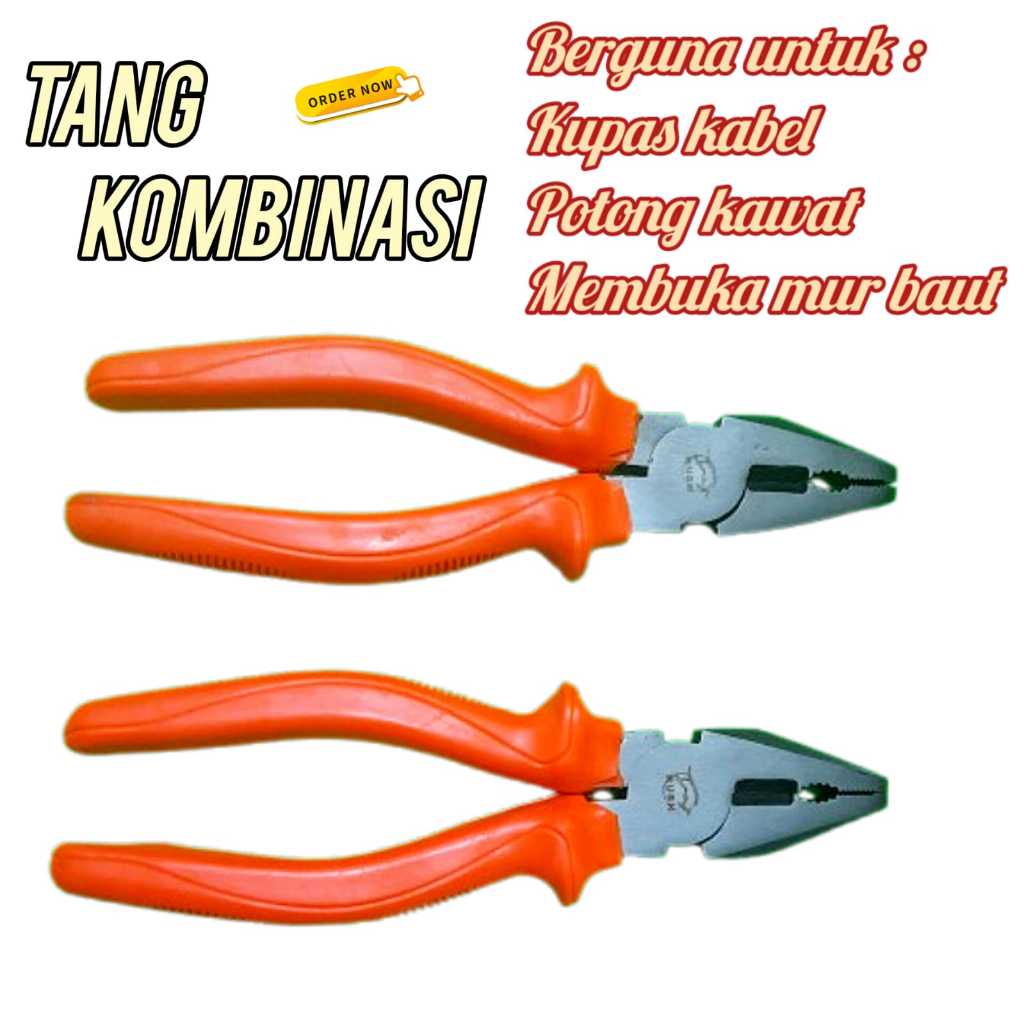 Jual Tang Kombinasi 7 inch Tang Combination Piler Tang Kupas Jepit ...