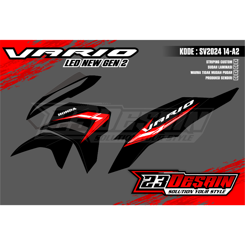 Jual striping sticker vario led new gen2 2024 striping vario gen2 125 ...