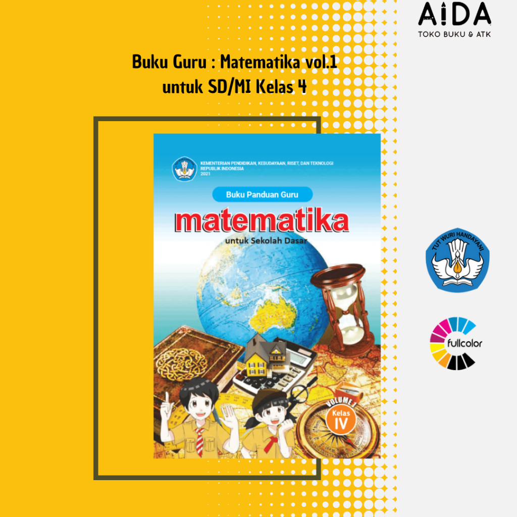 Jual Buku Panduan Guru Pelajaran Matematika Kelas 4 Volume 1 SD ...