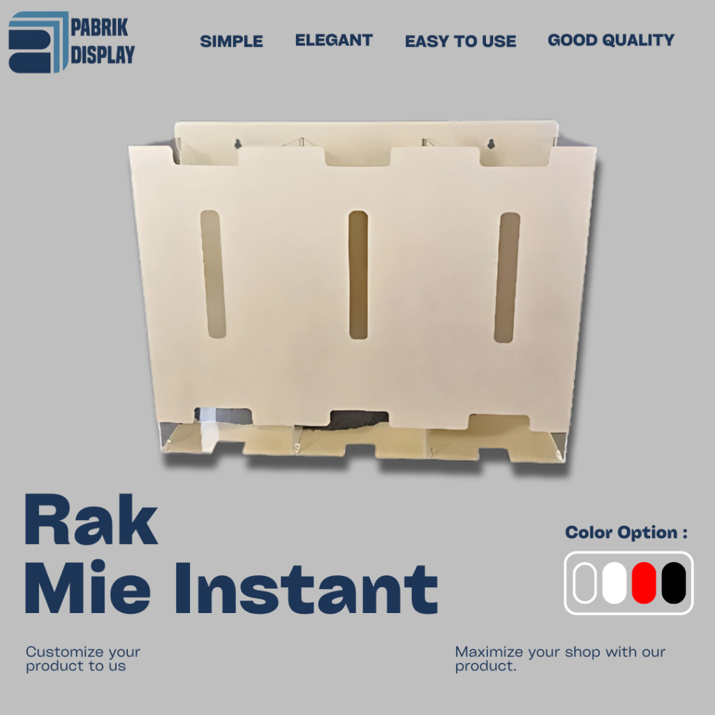 Jual Rak Display Mie 3 slot untuk 30 pcs Indomie (Multifungsi bisa di ...