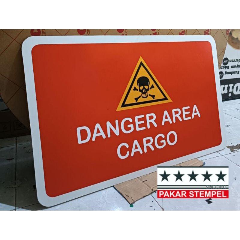 Jual plat tanda bahaya danger sign plat rambu rambu custom | Shopee ...