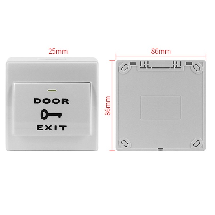 Jual Exit Button / Push Button / Push Button Access Door M6 Include ...