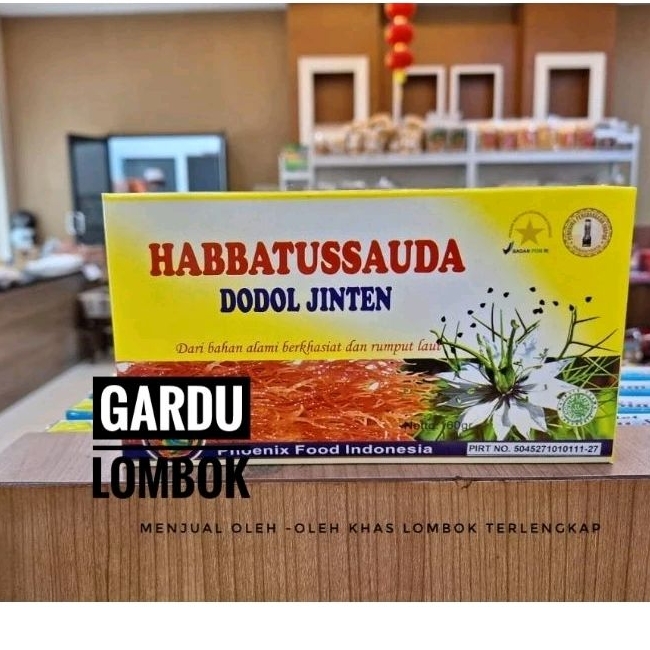 Jual Dodol Rumput Laut Jinten//Habbatussauda phoenix 160 gr Khas Lombok ...
