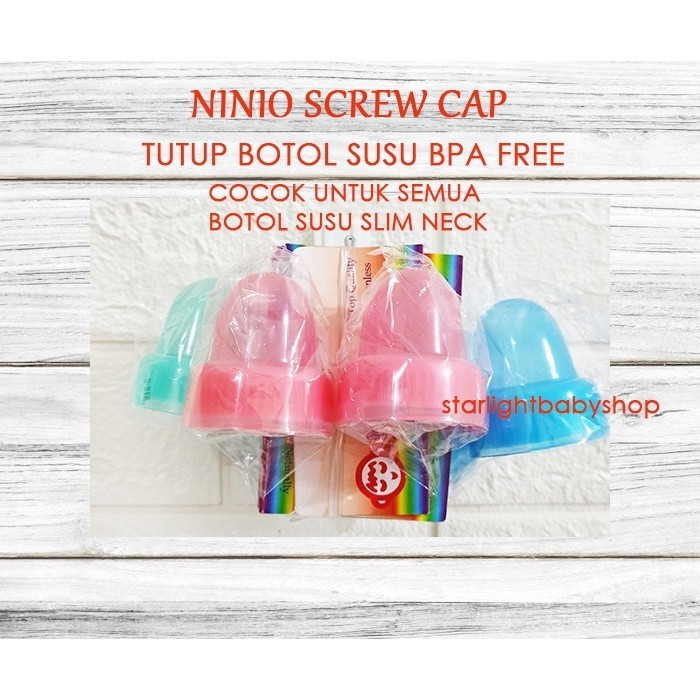 Jual Ninio Screw Cap Tutup Botol Susu A B C | Shopee Indonesia