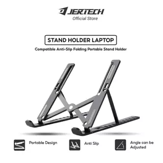 Stand Holder Ipad Lipat Portable Anti Slip Multi Position AK002 FSB1 - Jertech