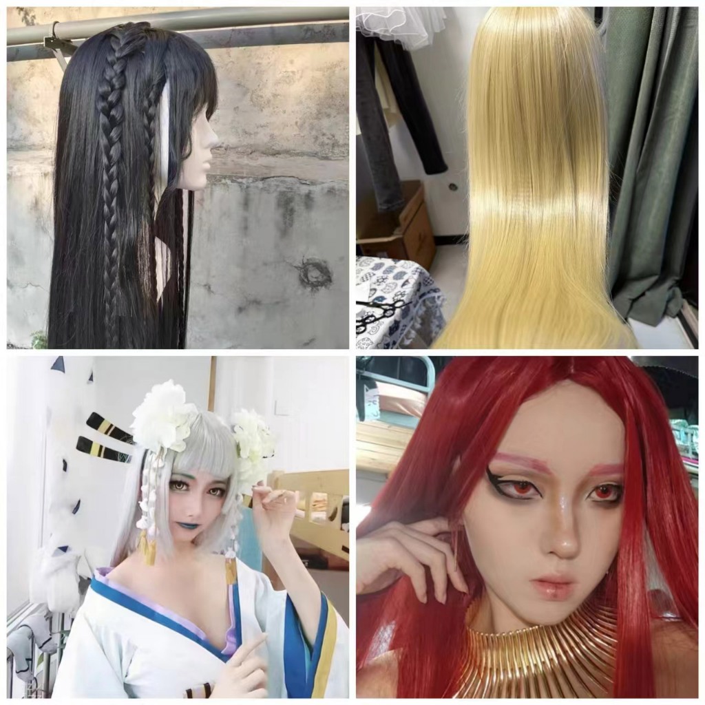 Jual Wig cosplay 80CM wig base versatile long wig rambut panjang ...