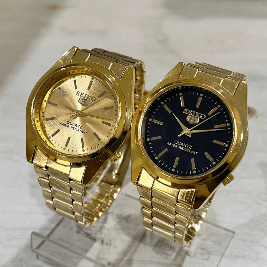 Jual Jam Tangan Couple Tali Rantai Romantis Elegan Analog Quartz Bulat ...