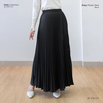 HAYNA Zoey Pleats Skirt (All Colors) Rok Wanita Plisket