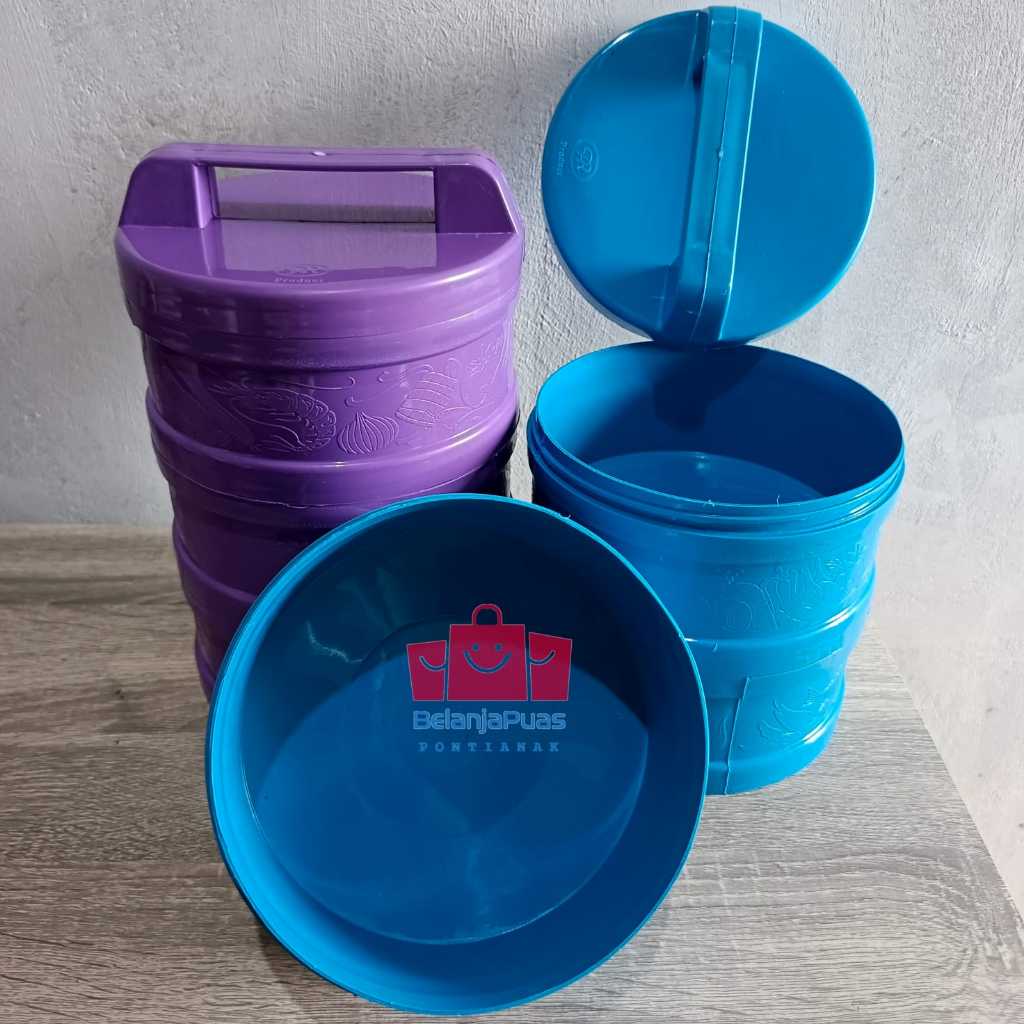 Jual Rantang Susun3 AR /Rantang Putar /Rantang / Rantang Plastik susun ...