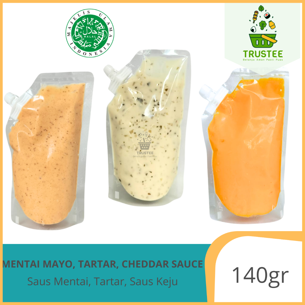 Jual Saus Mentai Tobiko Mayo Keju Cheddar Cheese Sauce Mentaiko Truffle ...