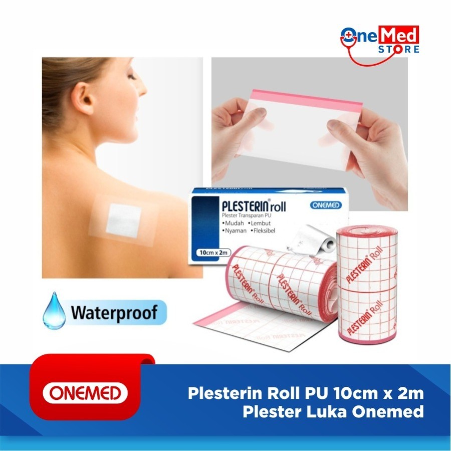 Jual ONEMED Plesterin Transparan PU Roll 5cm x 2m Plester Luka OOF ...