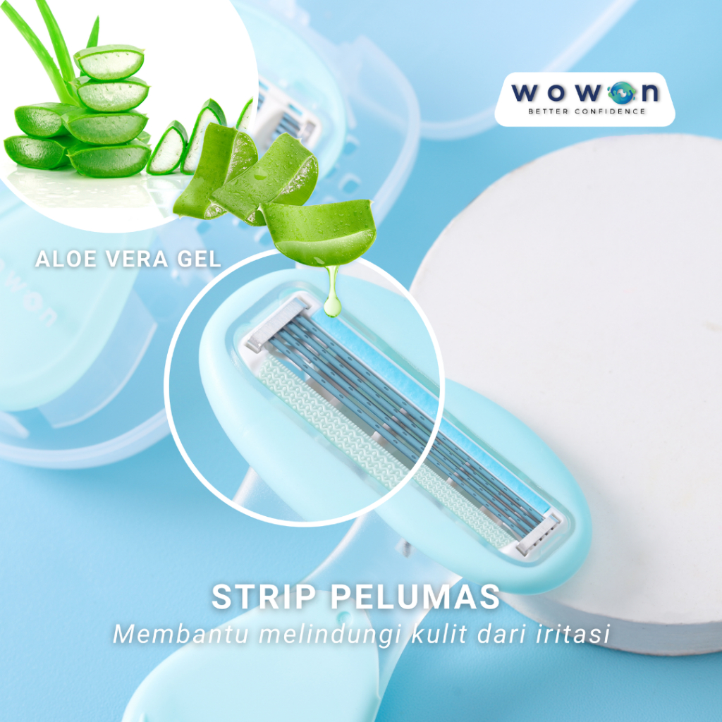Jual Wowon Alat Cukur Wanita / Pria Smooth Sensitive Razor | Shopee ...