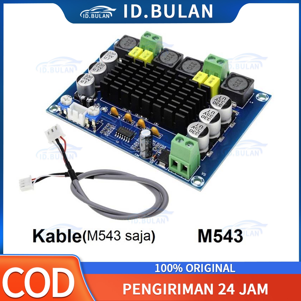 Jual Kit Power Amplifier XH-M543 TPA3116 D2 2 x120W Stereo Mono Channel ...